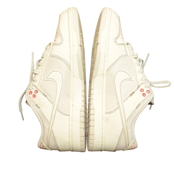 NIKE Men Size US10.5 Dunk Low Se Denim Orewood Sneakers Ivory Dv0834 Retro - Picture 12 of 14